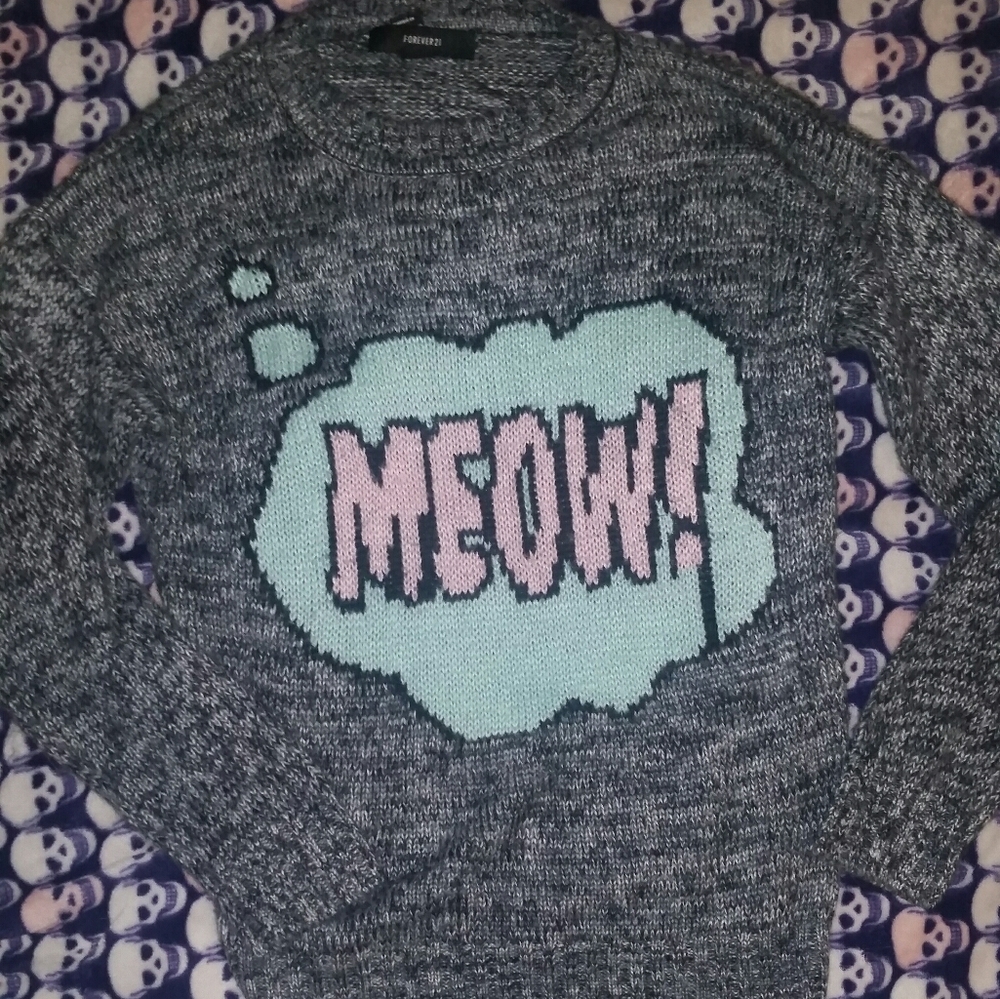 Meow knit sweater
